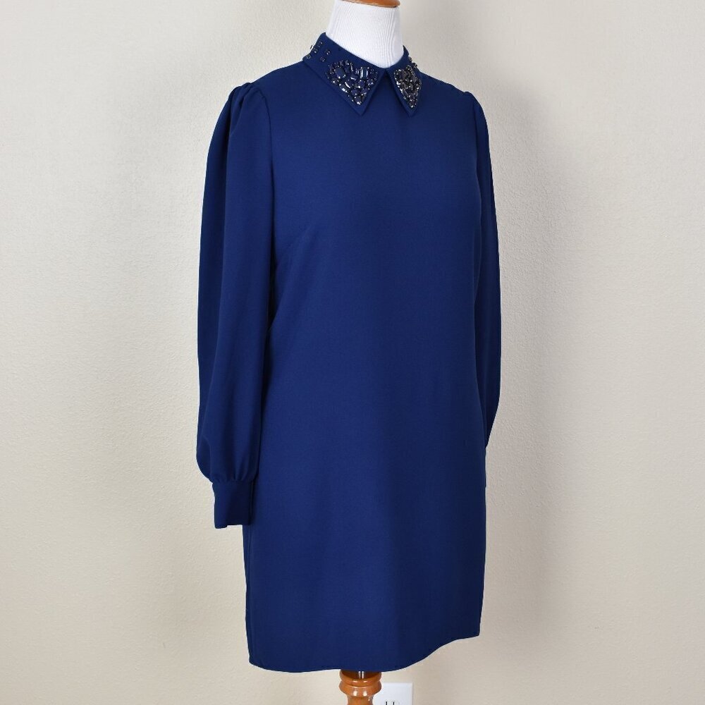 Trina Turk Gaudin Dress Navy NEW - 10 - Picture 9 of 11